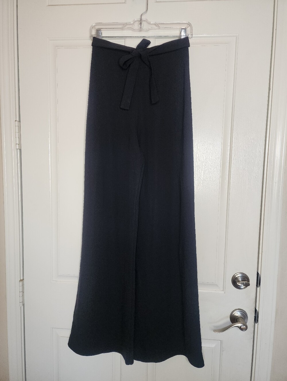Amanda Uprichard Ariya Wide Leg Pants Black Size Small NWOT